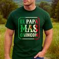 El Papa Mas Chingon Best Mexican Great Dad Men's Casual T-Shirt Forest