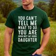 Father Daddy Men From Daughter Fathers Day Dad Premium Tri-Blend Men's Casual T-Shirt Forest