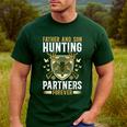 Father And Son Hunting Partners Dad And Son Hunting Buddies Men's Casual T-Shirt Forest