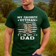 Father Veterans Day My Favorite Veteran Is My Dad For Kids Men's Casual T-Shirt Forest