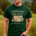 Fatherhood The Original Side Quest Dad Mode Men's Casual T-Shirt Forest