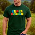 Fatherly Powers Unleashed Gamer Super Dad From Wife & Kids Men's Casual T-Shirt Forest