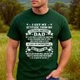 Fathers Day I Get My Attitude From My Freaking Awesome Dad Small Men's Casual T-Shirt Forest