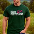 Father's Day Dad From Girl Outnumbered Men's Casual T-Shirt Forest