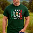 Fathers Day El Papa Mas Chingon Mexican Dad Spanish Men's Casual T-Shirt Forest