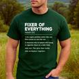 Father's Day For Office Dad Fixer Of Everything Men's Casual T-Shirt Forest