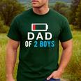 Father's Day Tee Dad Of 2 Boys Man Idea Men's Casual T-Shirt Forest
