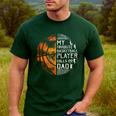 My Favorite Basketball Player Calls Me Dad Basketball Dad Men's Casual T-Shirt Forest