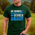 My Favorite Cheerleader Calls Me Daddy Cheer Dad Fathers Day Men's Casual T-Shirt Forest My Favorite Cheerleader Calls Me Daddy Cheer Dad Fathers Day Men's Casual T-Shirt Forest