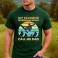 My Favorite Snowboarding Buddies Call Me Dad Snowboarder Men's Casual T-Shirt Forest