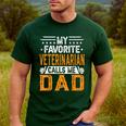 My Favorite Veterinarian Calls Me Dad Fathers Day Men's Casual T-Shirt Forest
