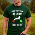 Fishing Dad Men Reel Cool Fish Bass Fishing Men's Casual T-Shirt Forest