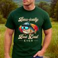 Fishing Father's Day Dad Fisherman Birthday Graphic Men's Casual T-Shirt Forest