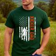 Football Kicker Dad Of A Football Kicker Father US Flag Men's Casual T-Shirt Forest Football Kicker Dad Of A Football Kicker Father US Flag Men's Casual T-Shirt Forest