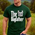 French Bulldog Dog Dad Dogfather Dogs Daddy Father Men's Casual T-Shirt Forest