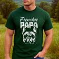 Frenchie Papa Lover Owner French Bulldog Dad Father Daddy Men's Casual T-Shirt Forest