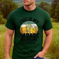 Garage Drinker Dad Vintage Beer This Is My Garage Drinking Men's Casual T-Shirt Forest