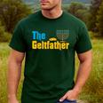 Gelt Father Hanukkah Menorah Jewish Dad Pajamas Men's Casual T-Shirt Forest