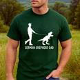 German Shepherd Dad Dinosaur GSD Owners Father's Day Men's Casual T-Shirt Forest German Shepherd Dad Dinosaur GSD Owners Father's Day Men's Casual T-Shirt Forest