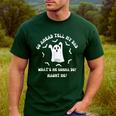 Go Ahead Tell My Dad What's He Gonna Do Haunt Me Halloween Men's Casual T-Shirt Forest