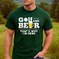 Golf And Beer Joke Dad Fathers Day Drinking Birthday Small Men's Casual T-Shirt Forest