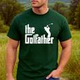 The GolfFather Golf Father God Father Dad Golfer Men's Casual T-Shirt Forest The GolfFather Golf Father God Father Dad Golfer Men's Casual T-Shirt Forest