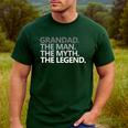 Grandad The Man Myth Legend Grandpa Papa Men's Casual T-Shirt Forest