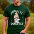 Grandpa Fathers Day Gnome For Men And Best Dad Pun Men's Casual T-Shirt Forest