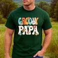 Groovy Papa Dad Retro Hippie 60s 70s Party Outfit Men Men's Casual T-Shirt Forest