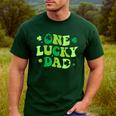 Groovy St Patrick's Day Apparel One Lucky Dad Shirt Small Modern Groovy St Patrick's Day Shirt Men's Casual T-Shirt Forest Groovy St Patrick's Day Apparel One Lucky Dad Shirt Small Modern Groovy St Patrick's Day Shirt Men's Casual T-Shirt Forest