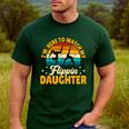 Gymnastics Mom Dad I'm Here To Watch My Flippin' Daughter Men's Casual T-Shirt Forest