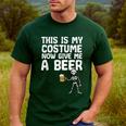 Halloween This Is My Costume Give Me Skeleton Dad Men Men's Casual T-Shirt Forest