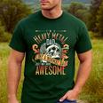 Heavy Metal Cooler Dad Punk Rock Music Lover Men's Casual T-Shirt Forest