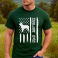Heeler Dad Flag Vintage Blue Red Cattle Dog Patriot Men Men's Casual T-Shirt Forest