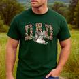 Hunting Dad Duck Camouflage Camo Preppy Camo Dad Camo Men's Casual T-Shirt Forest