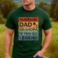 Husband Dad Grandpa 70 Year Old Legend 70th Birthday Vintage Men's Casual T-Shirt Forest