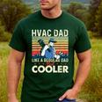HVAC Dad Like A Regular Dad HVAC Technician AC Repairman Men's Casual T-Shirt Forest