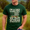I'm A Dad Grandpa And A Vietnam Veteran Nothing Scares Me Men's Casual T-Shirt Forest I'm A Dad Grandpa And A Vietnam Veteran Nothing Scares Me Men's Casual T-Shirt Forest
