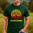 I'm Going Outside If Asked I'm Outstanding Dad Joke Men's Casual T-Shirt Forest