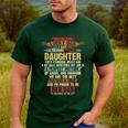 I'm A Lucky Dad I Have A Awesome Daughter She's Stubborn Men's Casual T-Shirt Forest