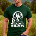 I'm Telling Dad Jesus Men's Casual T-Shirt Forest