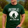Introvert Bigfoot People Not A Big Fan Dad Joke Men's Casual T-Shirt Forest