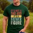 It's Not A Dad Bod It's A Father Figure Retro VintageShort Sleeve Men's Casual T-Shirt Forest
