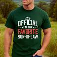 It's Official I'm The Favorite Son-In-Law Dad Father Men's Casual T-Shirt Forest