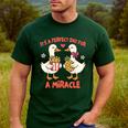 IVF Mom Dad Embryo Transfer Day It's A Day For A Miracle Men's Casual T-Shirt Forest