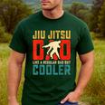 Jiu Jitsu Dad Like A Regular Dad But Cooler Dad Father Men's Casual T-Shirt Forest