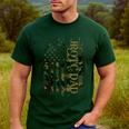 JROTC Dad United States Distressed Camo w US Flag Men's Casual T-Shirt Forest JROTC Dad United States Distressed Camo w US Flag Men's Casual T-Shirt Forest