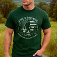 Just A Dad Who Always Came Back With The Milk Daddy Bigfoot Men's Casual T-Shirt Forest