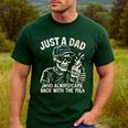 Just A Dad Who Always Came Back With The Milk Shirt Skeleton Men's Casual T-Shirt Forest