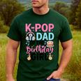 K-Pop Dad Of The Birthday Girl K Pop Birthday Party Men's Casual T-Shirt Forest